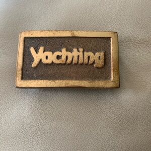 1970’s Brass Commemorative Yachting belt buckle